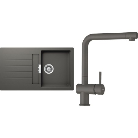 Set Schock S1-1 (dřez Signus D-100 Silverstone + baterie Epos Silverstone)