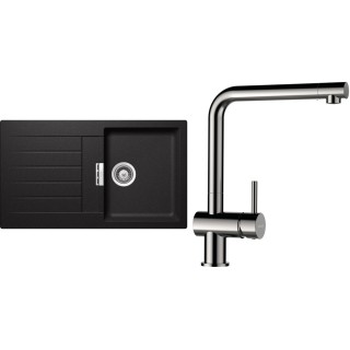 Set Schock S1-3 (dřez Signus D-100 Stone + baterie Epos Nerezový vzhled)