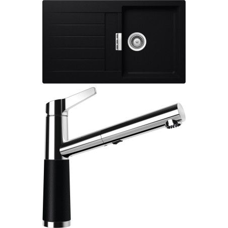 Set Schock S1-5 (dřez Signus D-100 Puro + baterie SC-510.120 Puro)