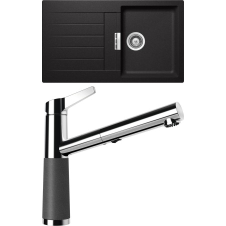 Set Schock S1-5 (dřez Signus D-100 Stone + baterie SC-510.120 Stone)