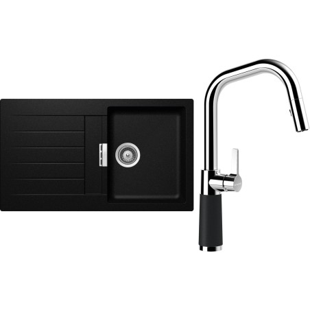 Set Schock S1-9 (dřez Signus D-100 Magma + baterie SC-530.120 Magma)