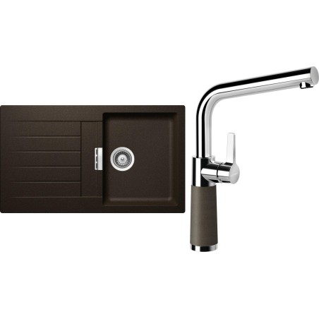 Set Schock S1-10 (dřez Signus D-100 Bronze + baterie SC-540 Bronze)