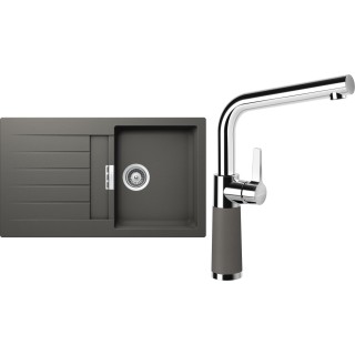 Set Schock S1-10 (dřez Signus D-100 Silverstone + baterie SC-540 Silverstone)