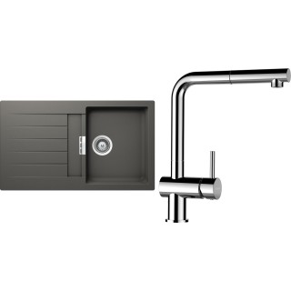 Set Schock S1-13 (dřez Signus D-100 Silverstone + baterie Epos.120 Chrom)