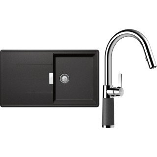 Set Schock S16-7 (dřez Tia D-100 Stone + baterie SC-520.120 Stone)