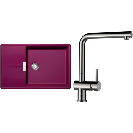 Set Schock S17-3 (dřez Tia D-100LS Berry + baterie Epos Nerezový vzhled)