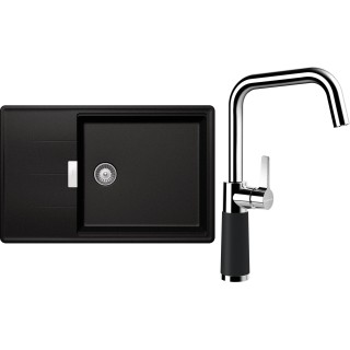 Set Schock S17-8 (dřez Tia D-100LS Magma + baterie SC-530 Magma)