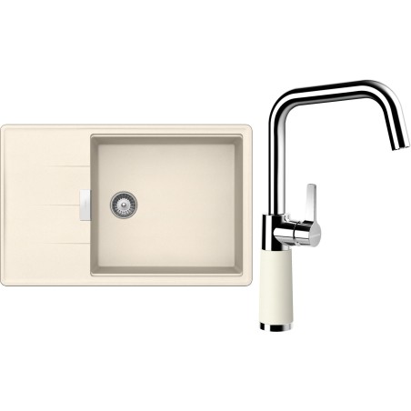 Set Schock S17-8 (dřez Tia D-100LS Magnolia + baterie SC-530 Magnolia)