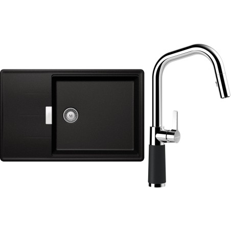 Set Schock S17-9 (dřez Tia D-100LS Magma + baterie SC-530.120 Magma)