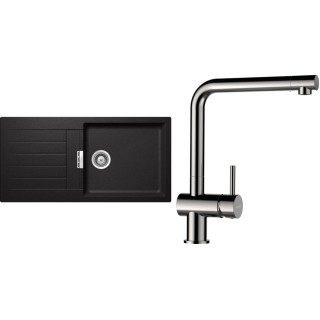 Set Schock S2-3 (dřez Signus D-100L Stone + baterie Epos Nerezový vzhled)