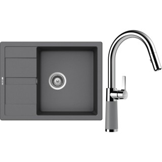 Set Schock S20-9 (dřez Manhattan D-100 Croma + baterie SC-520.120 Croma)