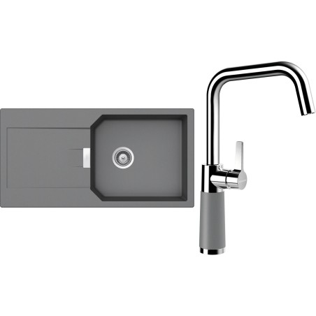 Set Schock S21-10 (dřez Manhattan D-100L Croma + baterie SC-530 Croma)