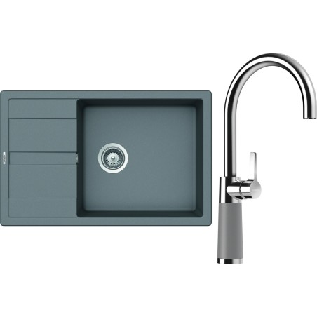 Set Schock S22-8 (dřez Manhattan D-100LS Croma + baterie SC-520 Croma)