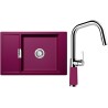 Set Schock S4-9 (dřez Mono D-100XS Berry + baterie SC-530.120 Berry)