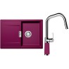Set Schock S5-9 (dřez Mono D-100S Berry + baterie SC-530.120 Berry)