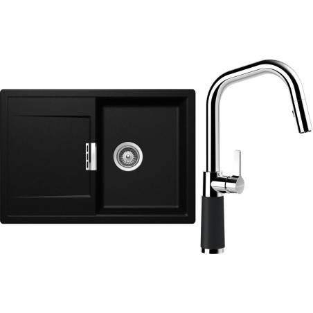 Set Schock S5-9 (dřez Mono D-100S Magma + baterie SC-530.120 Magma)