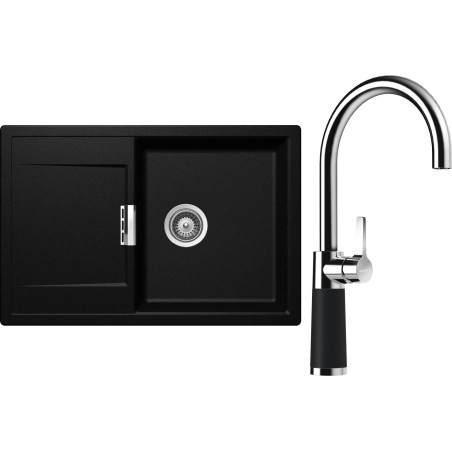 Set Schock S6-6 (dřez Mono D-100 Magma + baterie SC-520 Magma)