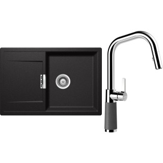 Set Schock S6-9 (dřez Mono D-100 Stone + baterie SC-530.120 Stone)