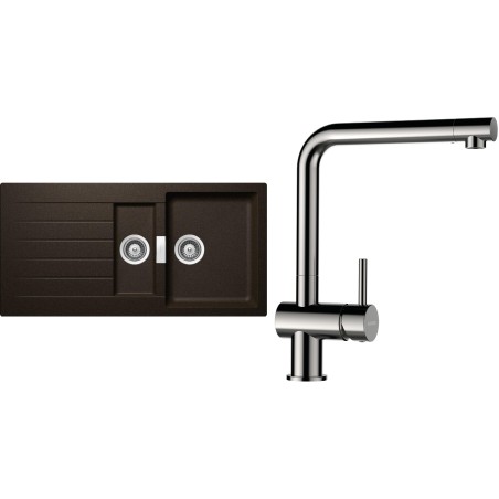 Set Schock S3-3 (dřez Signus D-150 Bronze + baterie Epos Nerezový vzhled)