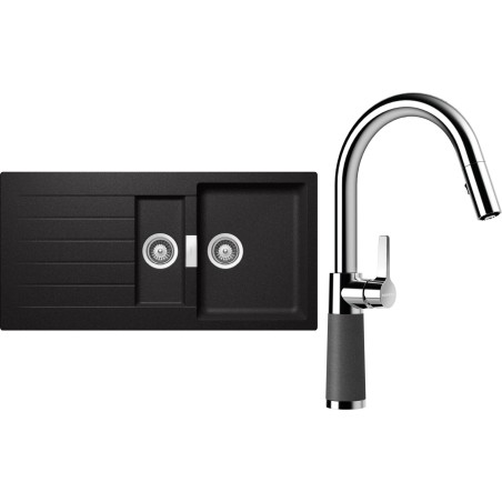 Set Schock S3-7 (dřez Signus D-150 Stone + baterie SC-520.120 Stone)