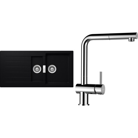 Set Schock S3-13 (dřez Signus D-150 Puro + baterie Epos.120 Chrom)