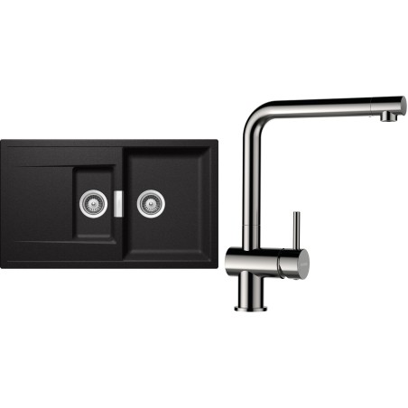 Set Schock S7-3 (dřez Mono D-150 Stone + baterie Epos Nerezový vzhled)