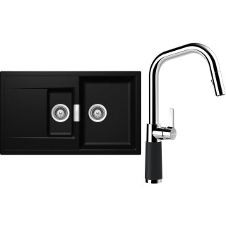 Set Schock S7-9 (dřez Mono D-150 Magma + baterie SC-530.120 Magma)