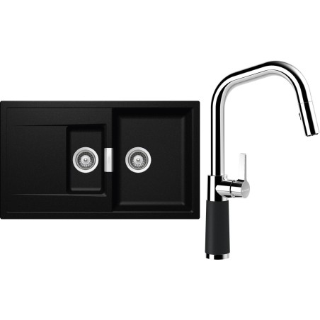 Set Schock S7-9 (dřez Mono D-150 Magma + baterie SC-530.120 Magma)