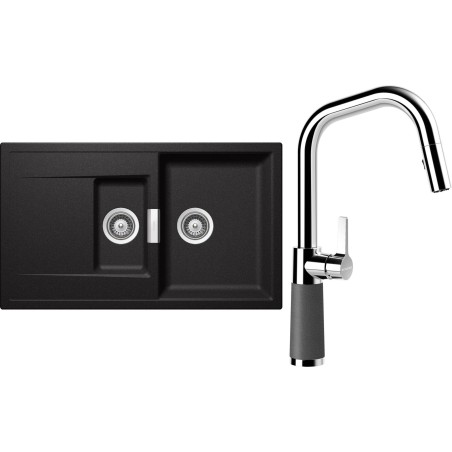 Set Schock S7-9 (dřez Mono D-150 Stone + baterie SC-530.120 Stone)