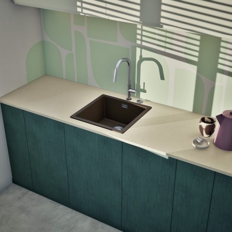 Kuchyňský dřez Schock Kaia N-100 Bronze, horní montáž