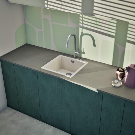 Kuchyňský dřez Schock Kaia N-100 Stone, montáž do roviny