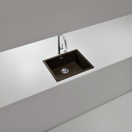 Kuchyňský dřez Schock Kaia N-100L Bronze, spodní montáž