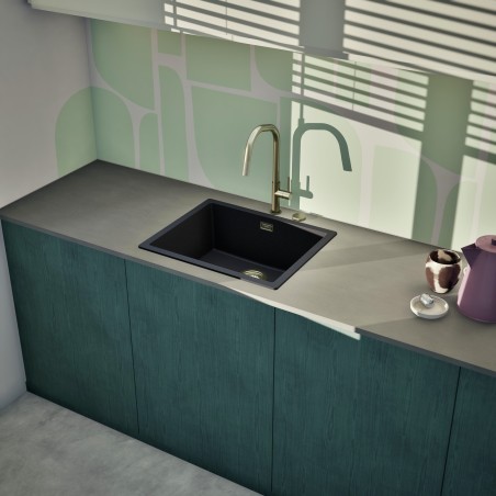 Kuchyňský dřez Schock Kaia N-100L Magma, horní montáž