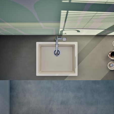 Kuchyňský dřez Schock Kaia N-100L Silverstone, montáž do roviny