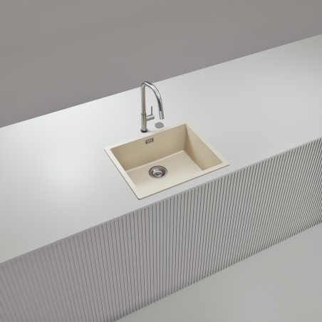 Kuchyňský dřez Schock Kaia N-100L Silverstone, spodní montáž