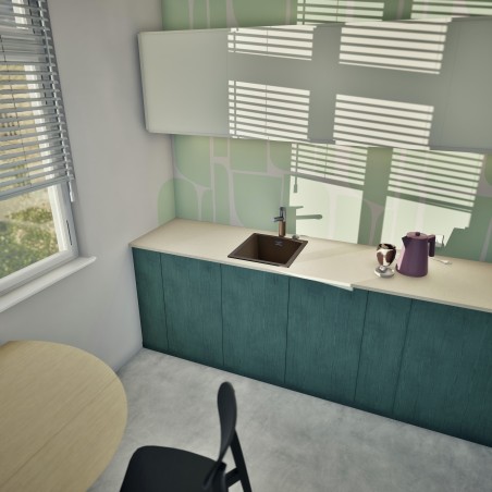 Kuchyňský dřez Schock Kaia N-100S Bronze, horní montáž