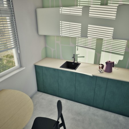 Kuchyňský dřez Schock Kaia N-100S Magma, montáž do roviny