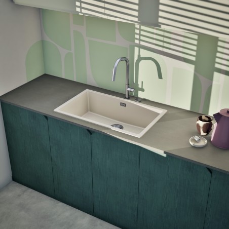 Kuchyňský dřez Schock Kaia N-100XL Silverstone, spodní montáž