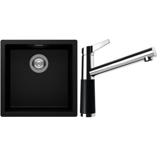 Set Schock S13-4 (dřez Kaia N-100 Puro + baterie SC-510 Puro)