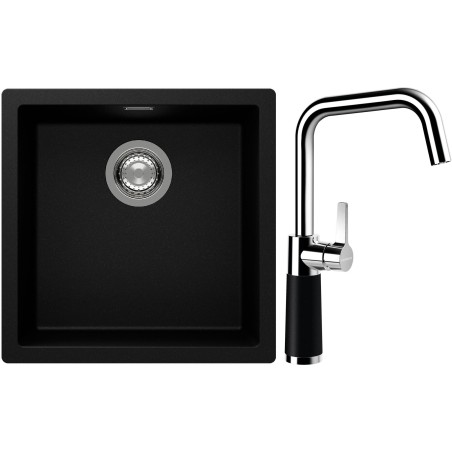 Set Schock S13-8 (dřez Kaia N-100 Puro + baterie SC-530 Puro)