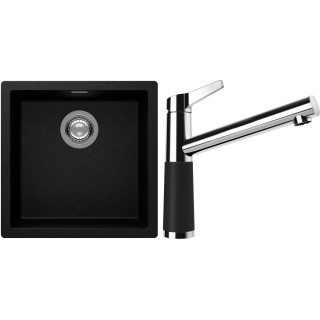 Set Schock S13-4 (dřez Kaia N-100 Magma + baterie SC-510 Magma)