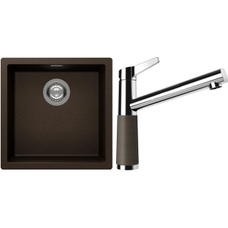 Set Schock S13-4 (dřez Kaia N-100 Bronze + baterie SC-510 Bronze)