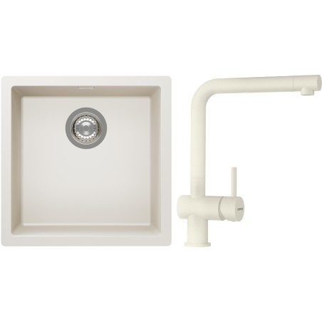 Set Schock S13-1 (dřez Kaia N-100 Magnolia + baterie Epos Magnolia)