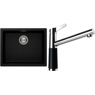 Set Schock S14-4 (dřez Kaia N-100L Puro + baterie SC-510 Puro)