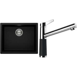 Set Schock S14-4 (dřez Kaia N-100L Magma + baterie SC-510 Magma)