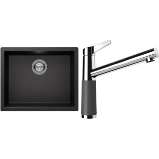 Set Schock S14-4 (dřez Kaia N-100L Stone + baterie SC-510 Stone)