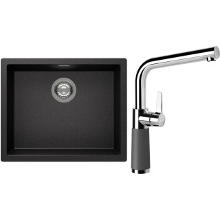 Set Schock S14-10 (dřez Kaia N-100L Stone + baterie SC-540 Stone)