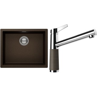 Set Schock S14-4 (dřez Kaia N-100L Bronze + baterie SC-510 Bronze)