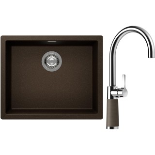 Set Schock S14-6 (dřez Kaia N-100L Bronze + baterie SC-520 Bronze)