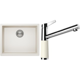 Set Schock S14-4 (dřez Kaia N-100L Magnolia + baterie SC-510 Magnolia)